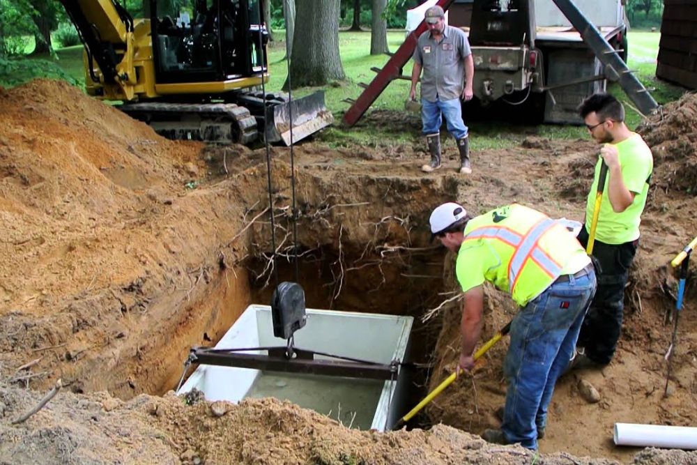 install septic tanks
